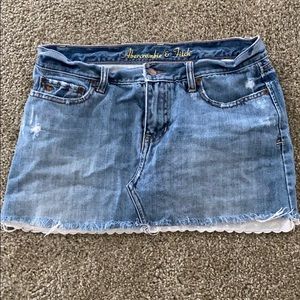 Vintage Abercrombie and Fitch mini denim skirt